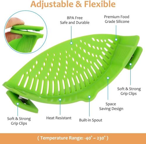 Silicone Clip-On Colander