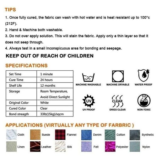 Cloth Repair Sew Glue
