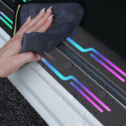 Car Door Sill Anti-Scratch Strips, total 4 Pcs