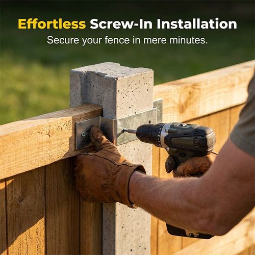BUY 1 GET 10 !!! 🌬️💨 Say goodbye to wobbly fences! ⚙️Heavy-Duty Z-Brackets for Wood Fencing