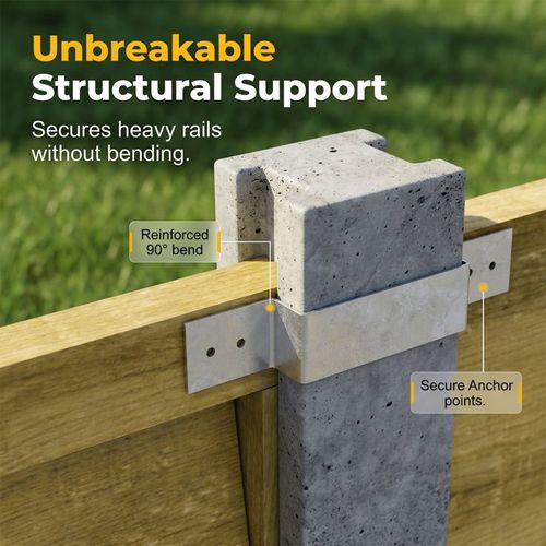 BUY 1 GET 10 !!! 🌬️💨 Say goodbye to wobbly fences! ⚙️Heavy-Duty Z-Brackets for Wood Fencing