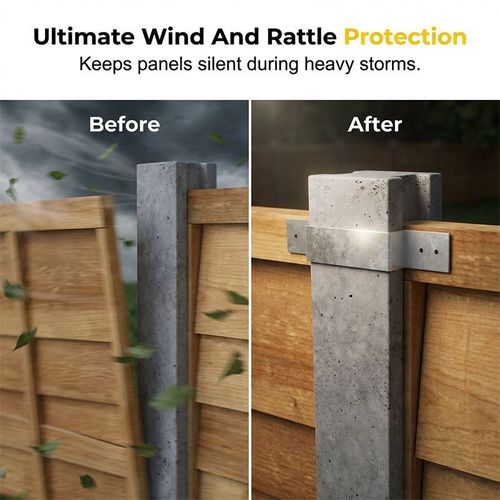 BUY 1 GET 10 !!! 🌬️💨 Say goodbye to wobbly fences! ⚙️Heavy-Duty Z-Brackets for Wood Fencing
