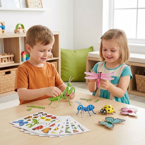 Educational 3D Cartoon Puzzle