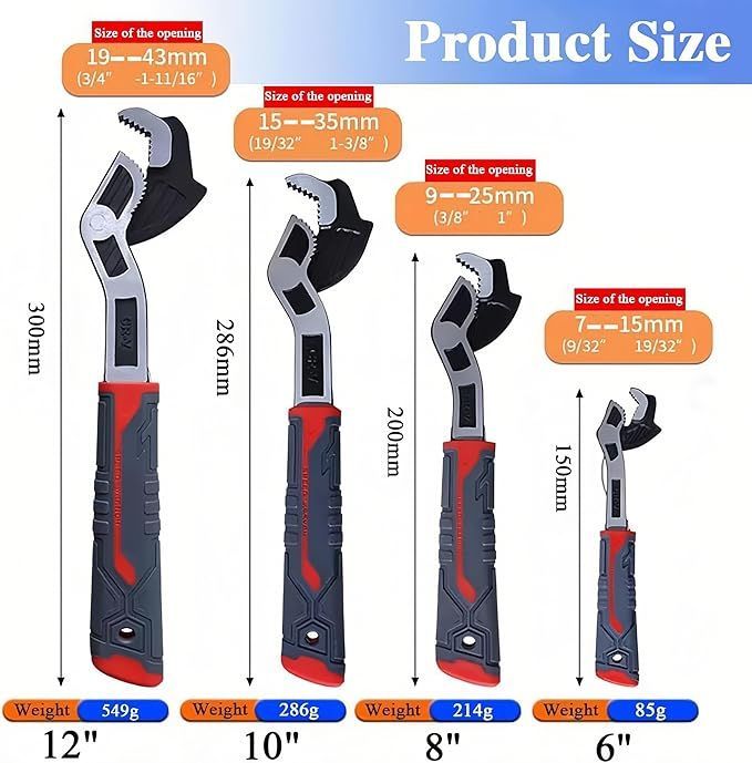 Multi-function Self-locking Pipe Wrench
