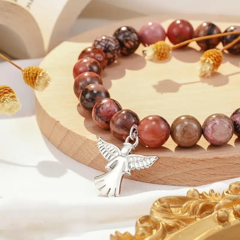 Angel Wings Healing Crystal Bracelet