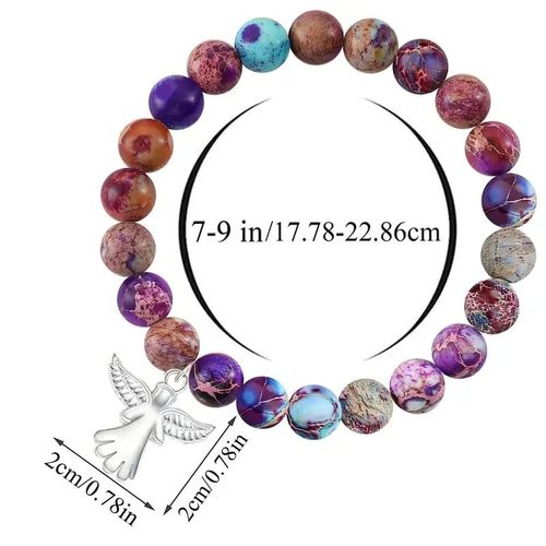 Angel Wings Healing Crystal Bracelet