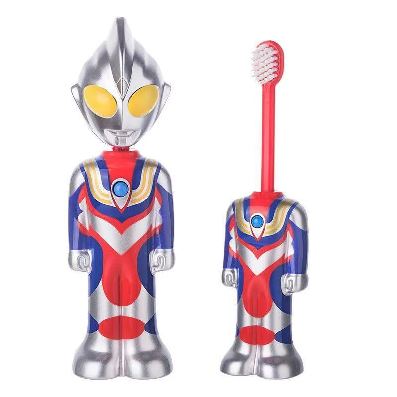 BUY 1 GET 2 !!! Retractable Ultraman Toothbrush for Kids – Soft & Safe Bristles