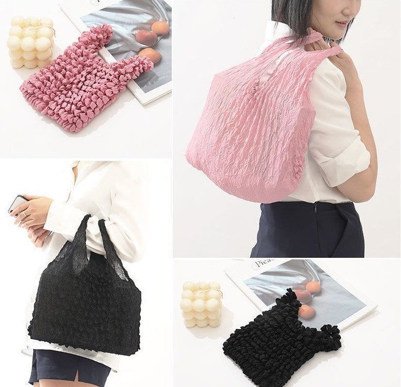 🔥BUY 1 GET 2 !! - Eco-Friendly Shopping Bags (pink+white)