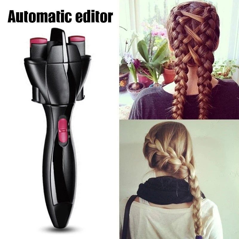🔁360 Degree Rotate Automatic Hair Braider💥 - Battery (not included)