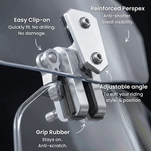 Adjustable Motorcycle Wind Deflector