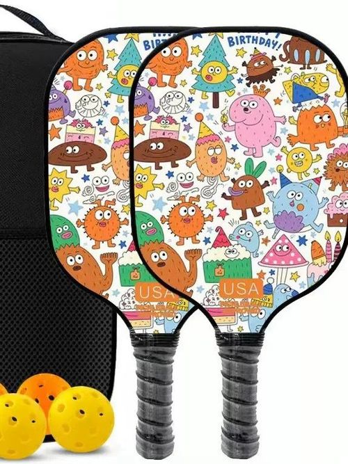 Pickleball Bat and Ball 4 Piece Set