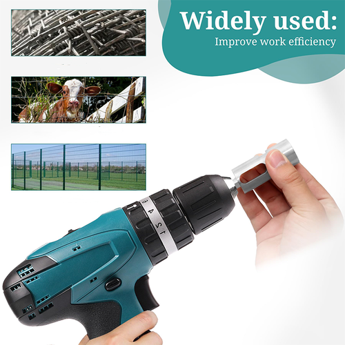 9-gauge fence wire twisting pliers for 3-jaw drill chuck