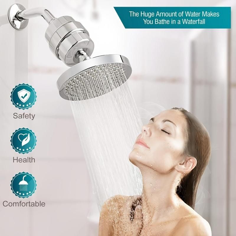 A 20-stage filtration system bathroom showerheads