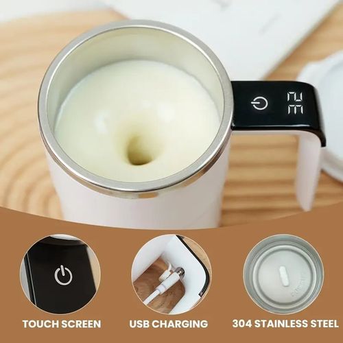 Portable Self-Mixing Coffee Mug