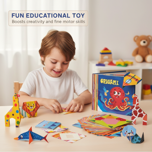 Educational origami handicraft for children