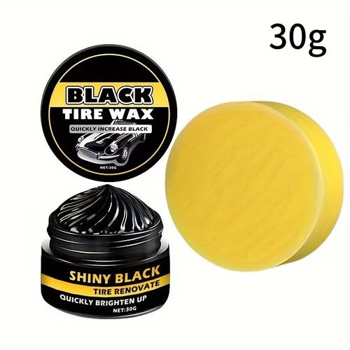 🚗 Multi-Purpose Car Trim & Tire Restoration Wax – Deep Black Shine, Long-Lasting Protection, Anti-Aging & Waterproof, Easy Application, Restores Faded Trim & Tires Like New ✨