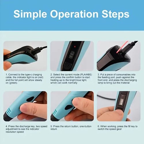 🎁NEW 3D Printing Pen 3d Pen Set for Kids, LCD Display with PLA Filament