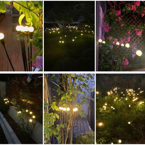 Spring Solar Powered Firefly Garden Stake Light