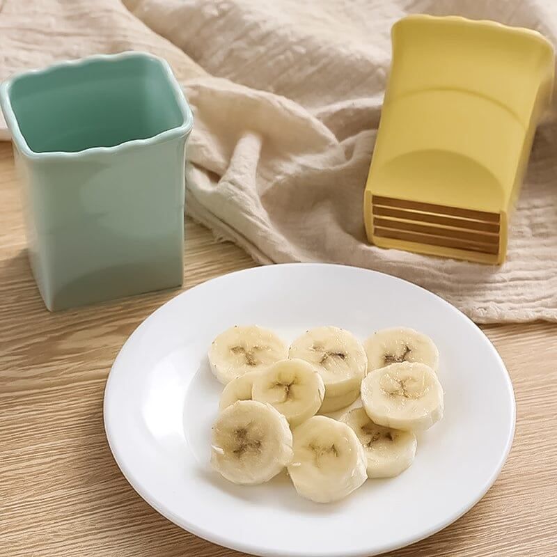 Fruit Egg Stainless Steel Cup Slicer（yellow）