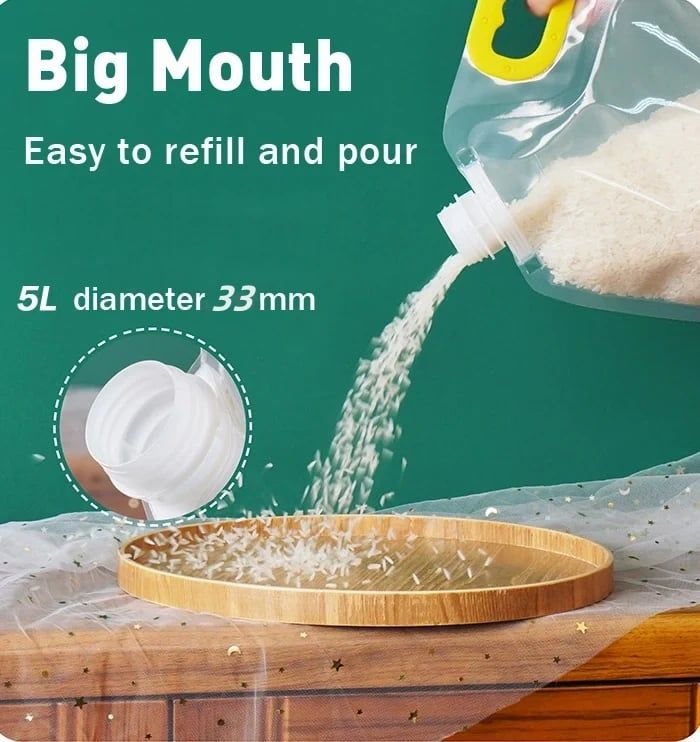 🔥BUY 3 (GET 2 FREE)-5 PCS💥- (5L) Large Capacity Cereal storage Bag