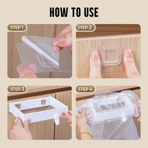 folding bin for garbage bags