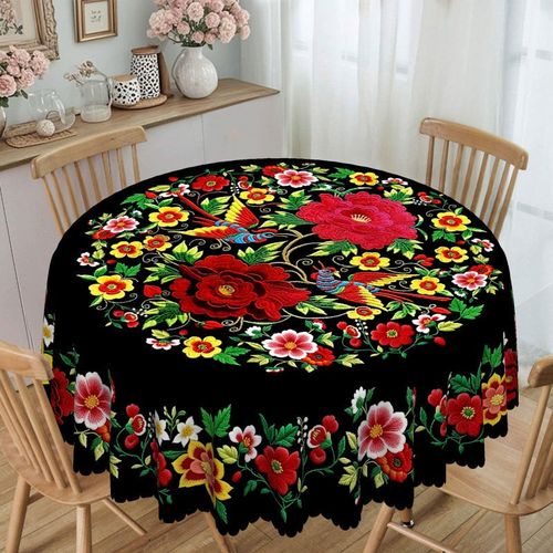 Mexican Floral Tablecloth