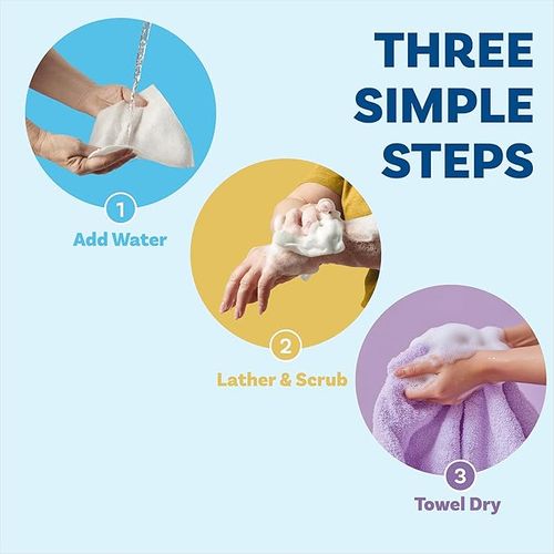 Freshness Anytime, Anywhere! 50 Large Rinse🚿Hypoallergenic & pH Balanced