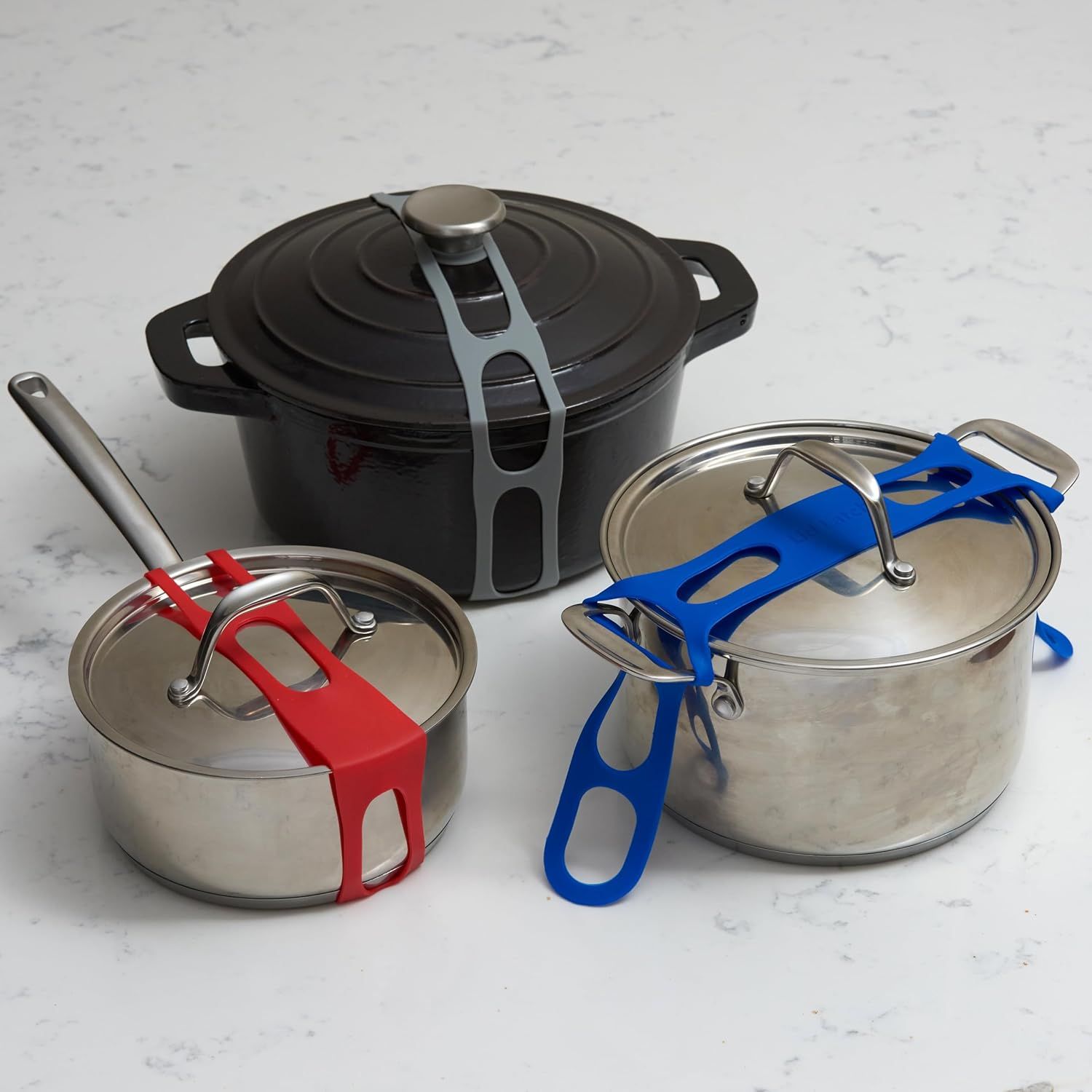 🔥BUY 1 GET 1 FREE 💕lid securing strap for crockpots, casserole dishes, pots, pans and more🍳
