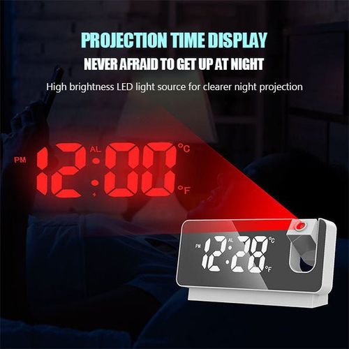 Mirror projection alarm clock