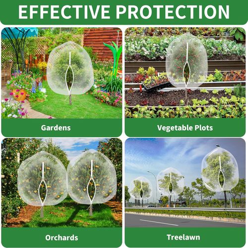 Garden Mesh Netting with Drawstring - Bird & Insect Barrier