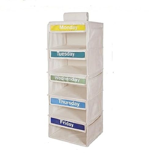 Monday–Friday Hanging Clothes Organizer (Kids’ Weekly Outfit Planner) 👕📅✨