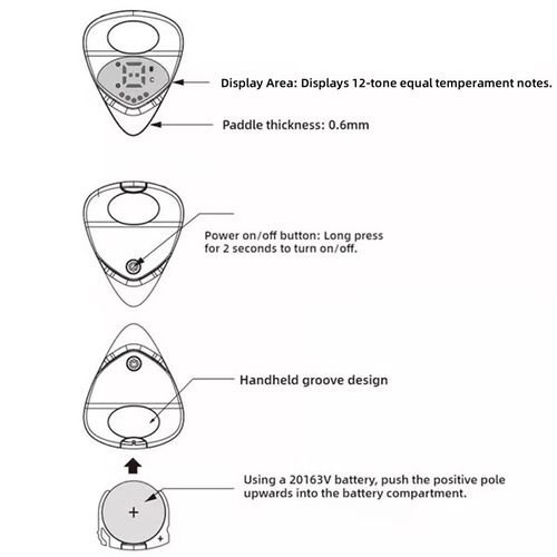 Guitar Pick & Tuner