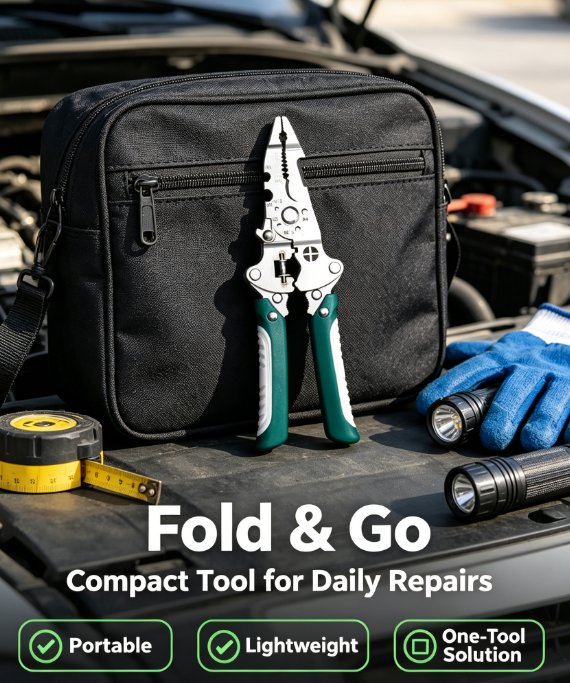 💥50% OFF!💥🔨Multi-functional Foldable Non-slip Wire Stripping Pliers💪
