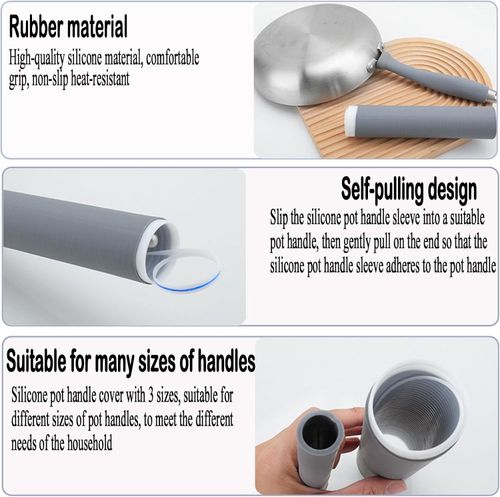 🔥 Buy 1 get 3 ! 🔥Heat Resistant Silicone Pan Handle Cover