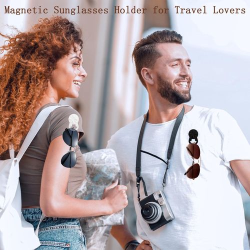 Magnetic Glasses Holder for Clothes