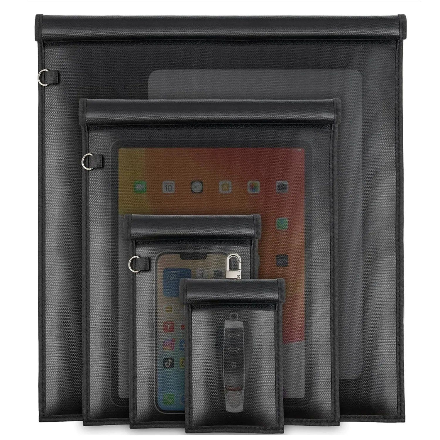 5pcs Premium RFID Blocking Faraday Bags