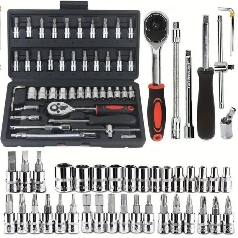 ⏰🔥2026 Limited-Time Offer 46pcs Car Repair Machinery Tools Set