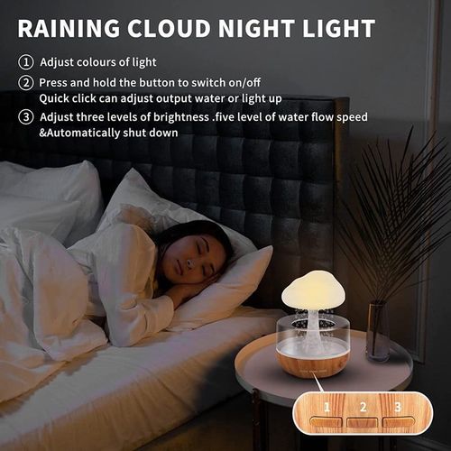 Raining Cloud Night Light Micro Humidifier Diffuser