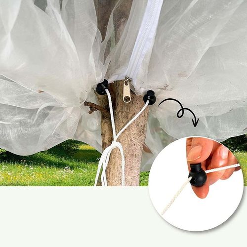 Garden Mesh Netting with Drawstring - Bird & Insect Barrier
