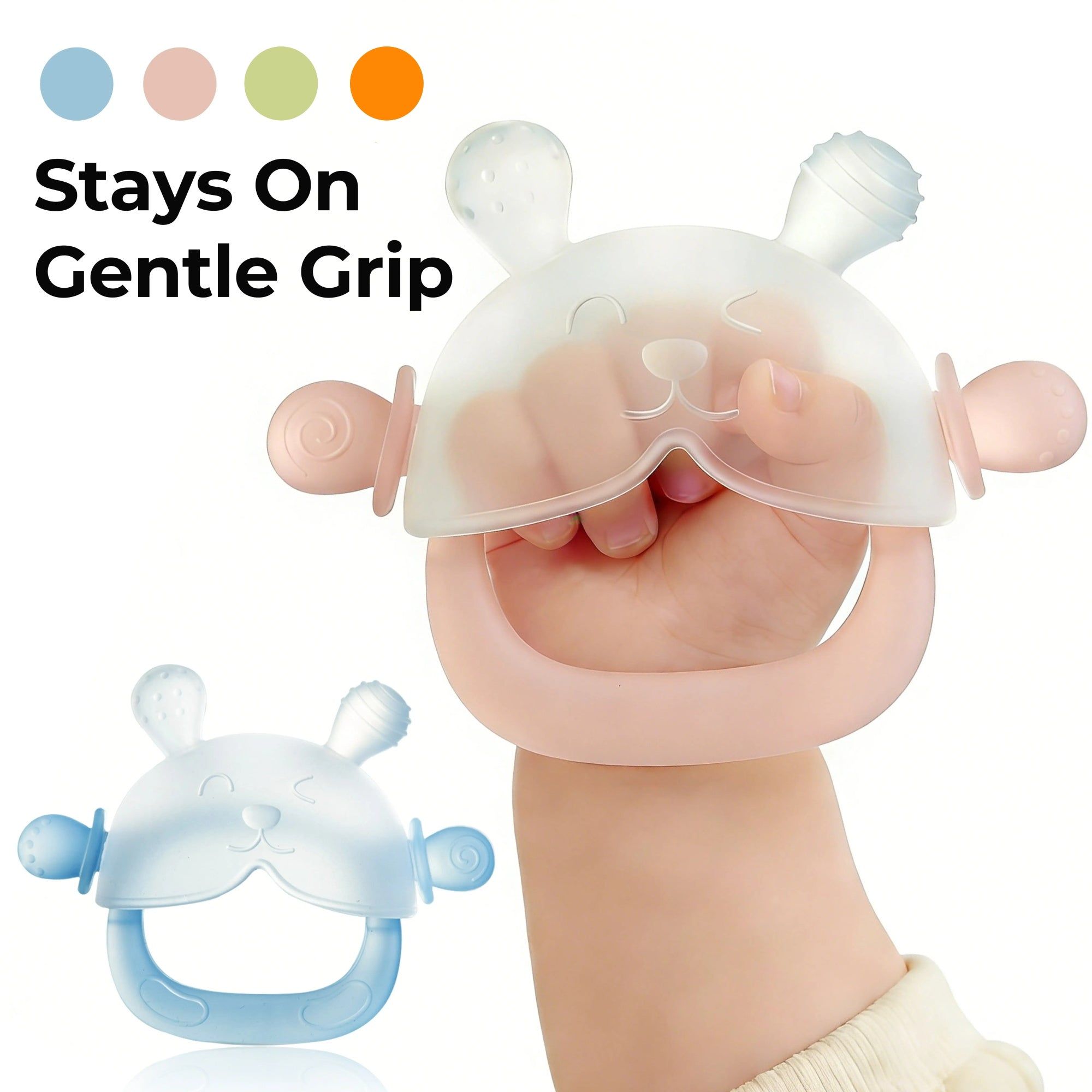 BUY 1 GET 2 !! Bunny Teether Mitten - Safe,Fun, and Soothing for Babies