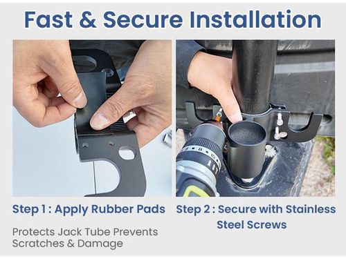 Aluminum RV Towing Chain Organizer & 7-Way Plug Holder