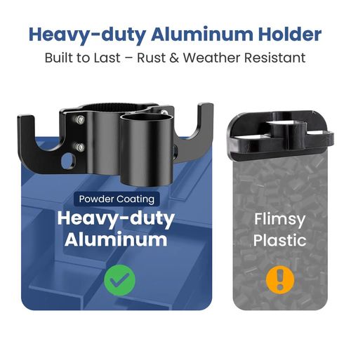 Aluminum RV Towing Chain Organizer & 7-Way Plug Holder