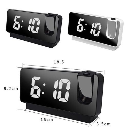 Mirror projection alarm clock