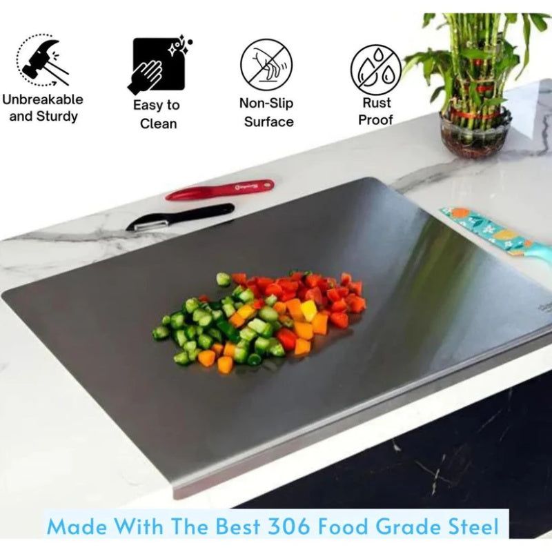 Stainless steel cutting board
