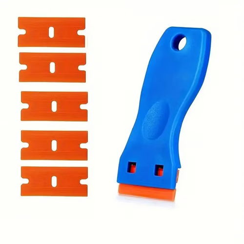 Book Sticker Remover, Plastic Razor Blade Scraper