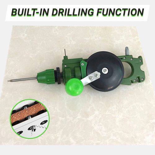 Multi-functional Glass Cutter with Drilling & Knife Sharpener