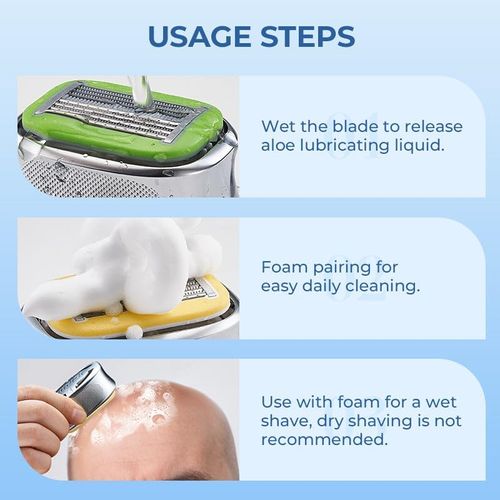 Manual Bald Head Shaving Tool