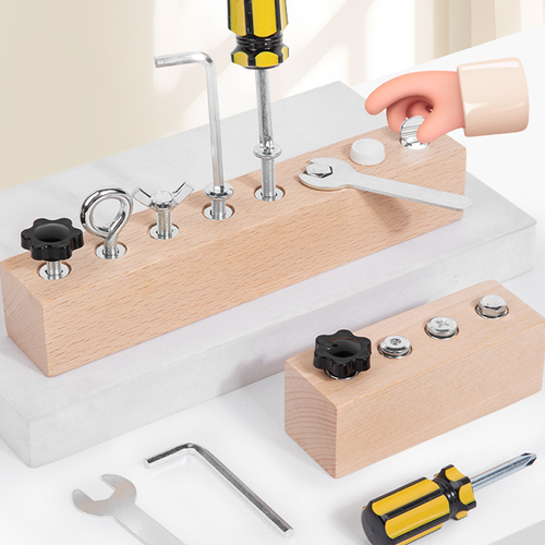 Wooden Screw Driver Board Toy