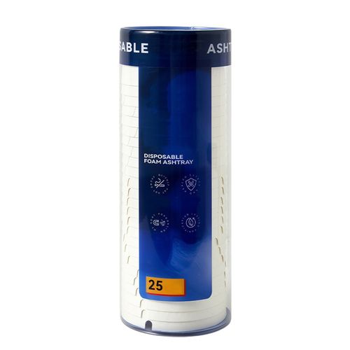 Disposable Ashtrays with Ash Absorbing Gel