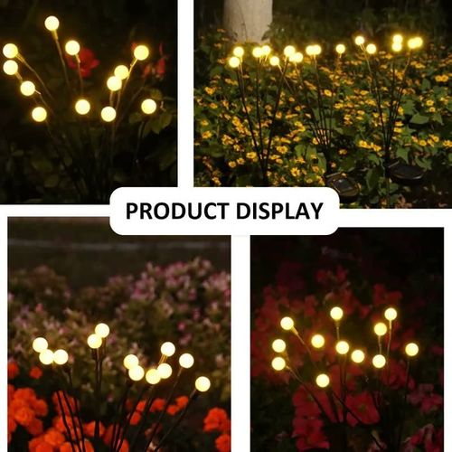 Spring Solar Powered Firefly Garden Stake Light